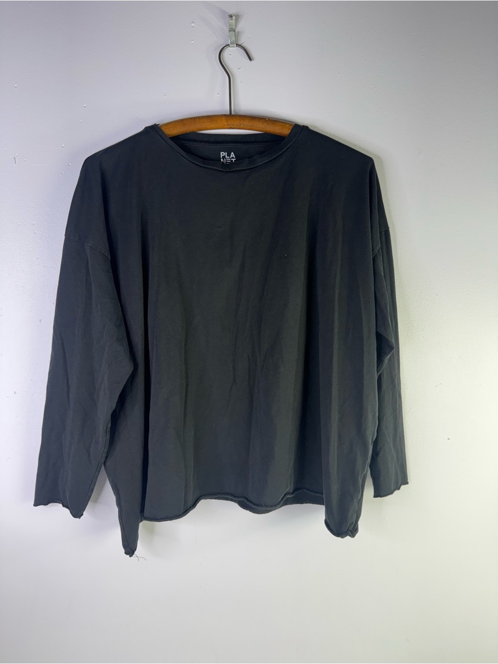 PLANET oversized long-sleeve tee